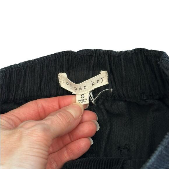 COPPER KEY Girls Black Cord Skirt Size Small - Picture 3 of 4